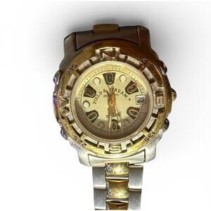 Field & Stream Men's Two-Tone Stainless Steel Analog Quartz Wristwatch with Date